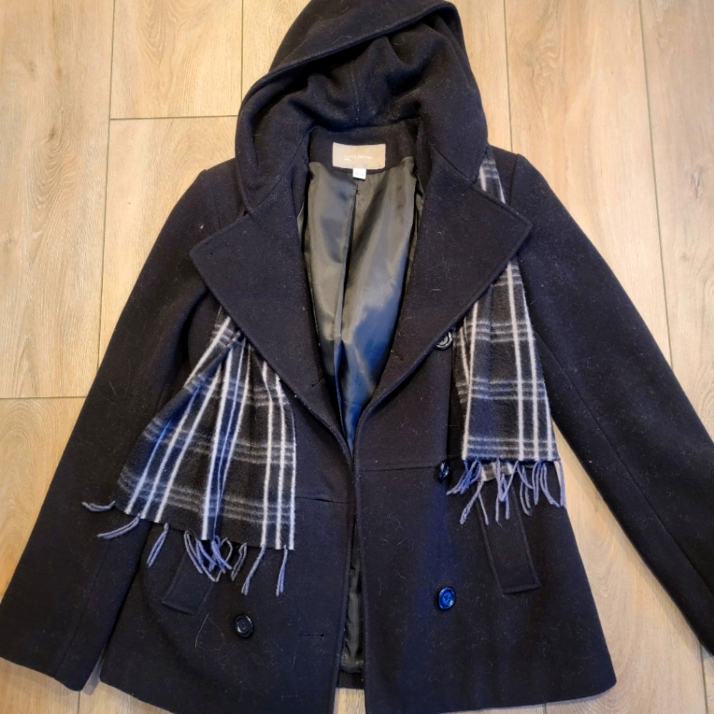 Black Peacoat in EUC, M